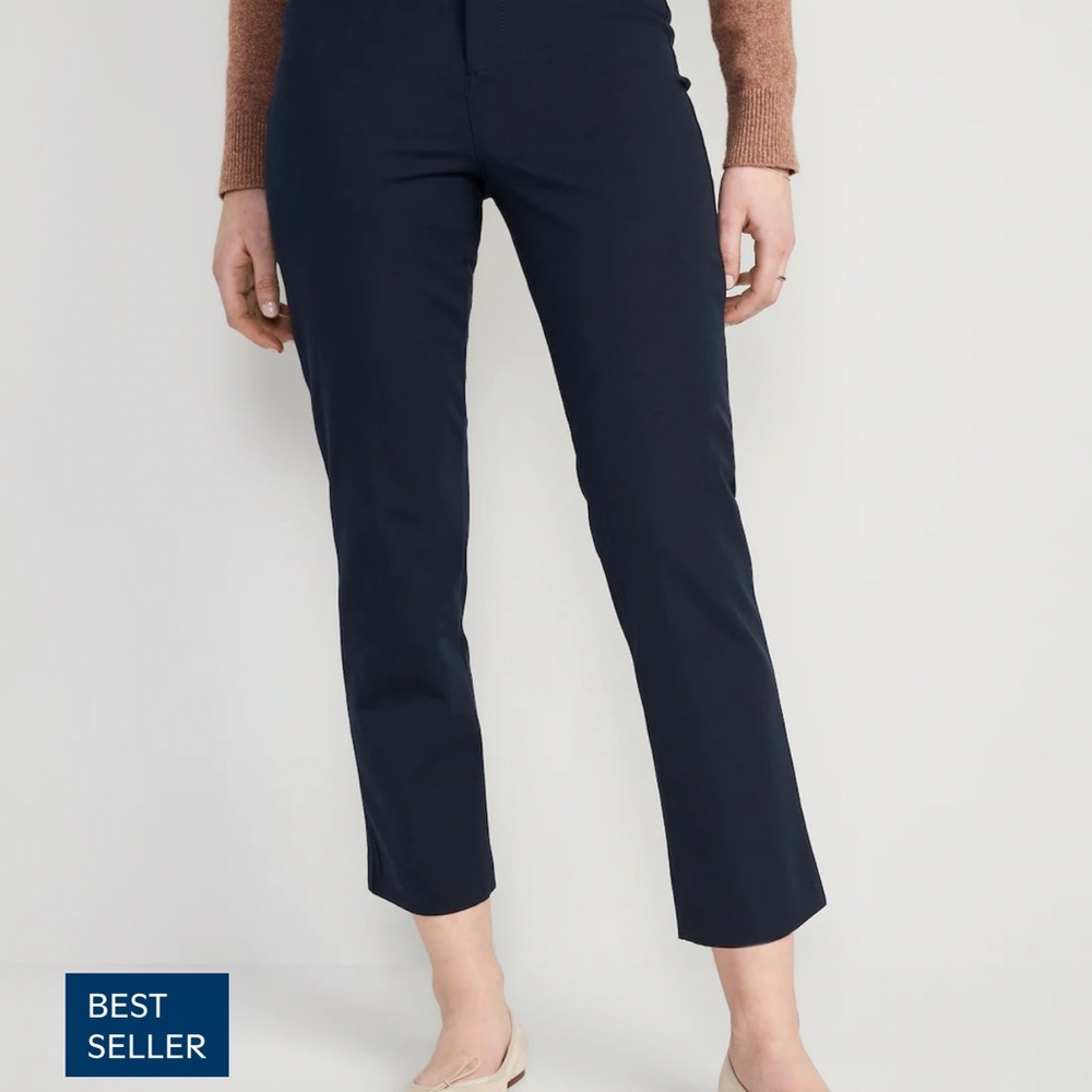 Old Navy Blue Cropped Ankle Jumpsuit
